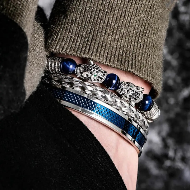 Double Leopard Bracelet Set