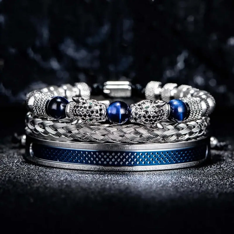 Double Leopard Bracelet Set