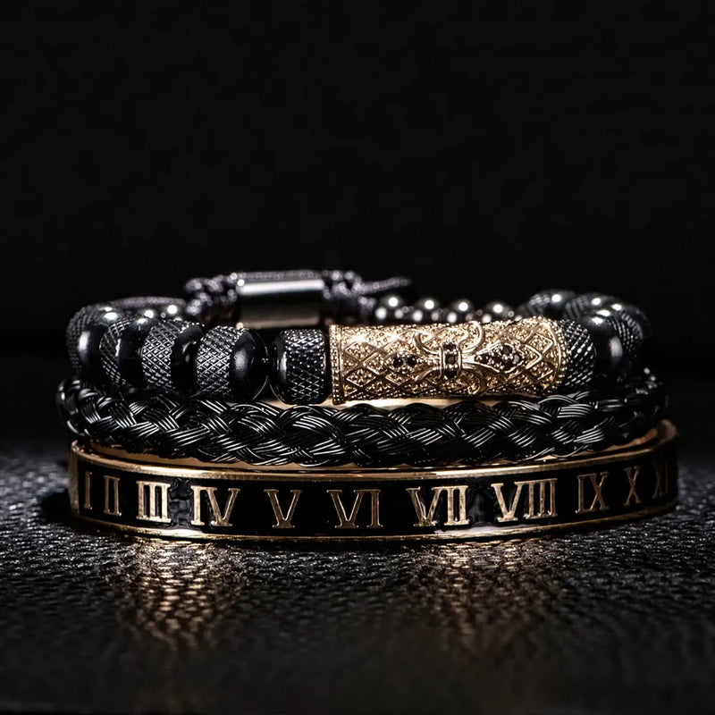Imperial Roman Bracelet Set - Gold