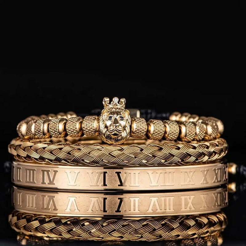 Lion's Deluxe Bracelet Set - Gold