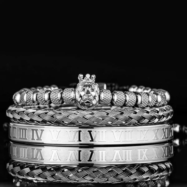Lion's Deluxe Bracelet Set - Silver