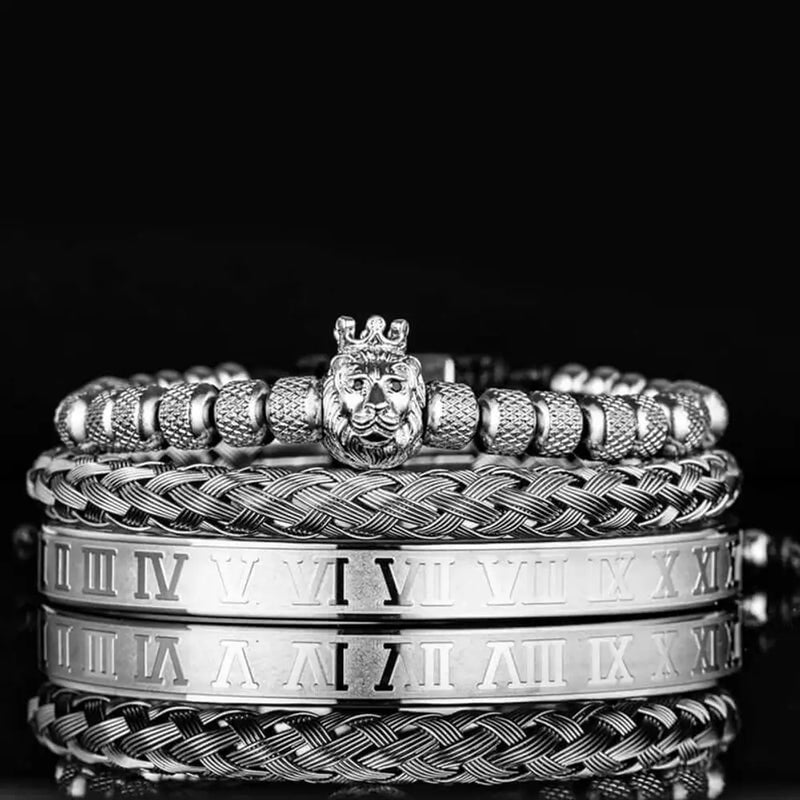 Lion's Deluxe Bracelet Set - Silver