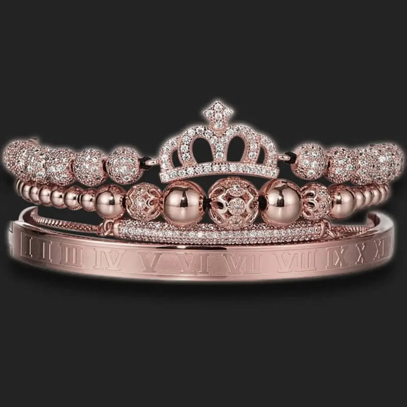 Queen Premium Bracelet Set - Rose