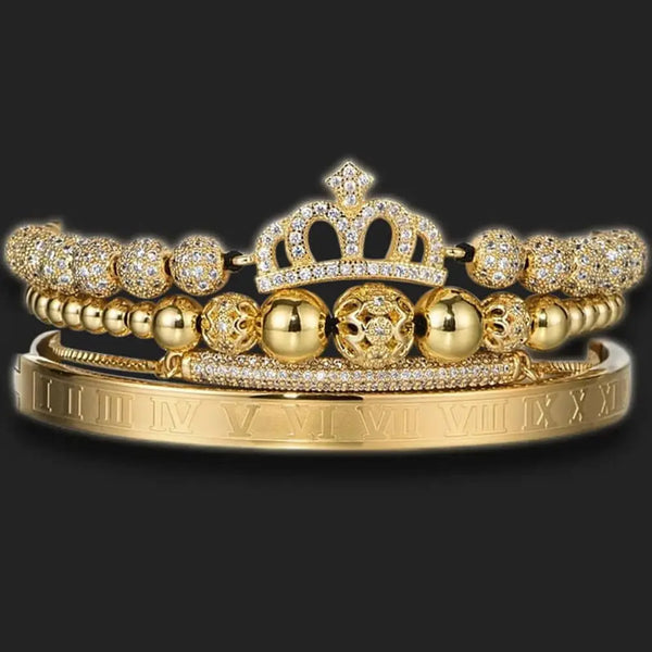 Queen Premium Bracelet Set - Gold