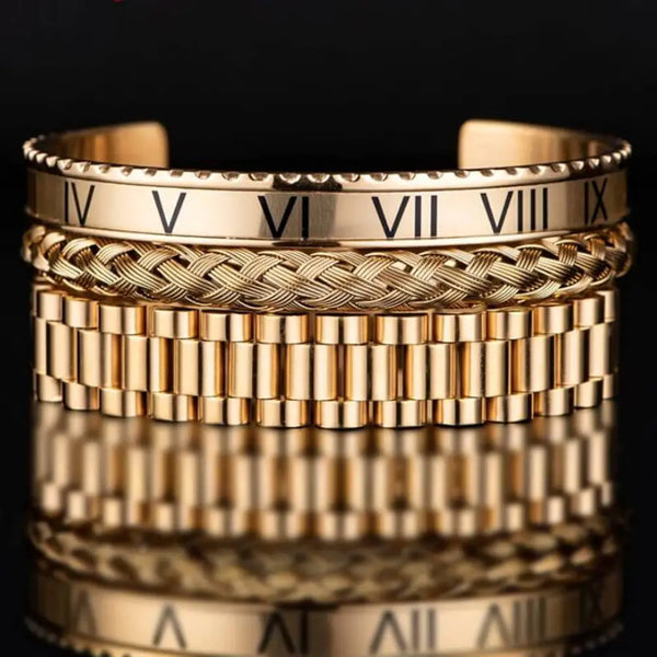 Roman Deluxe Bracelet Set - Gold