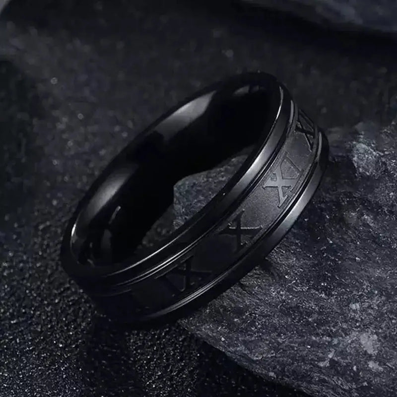 Roman Emperor Ring - Black