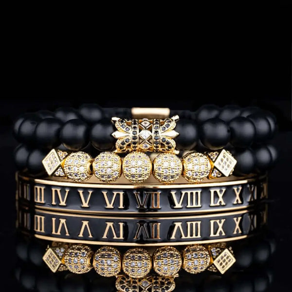Roman Royal Bracelet Set - Gold